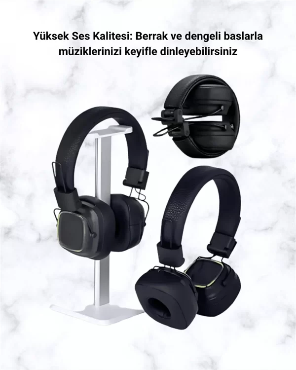 Renkli Işık Efektli Bluetooth 5.3 Müzik Kulaklığı - Görsel 4