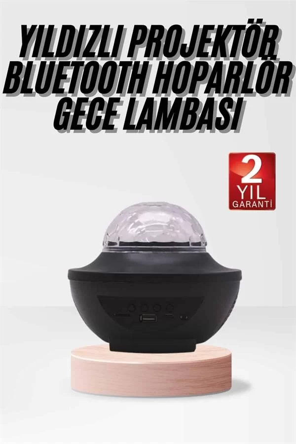 Çok Renkli Projektör Lamba Disko Topu Gece Lambası Kablosuz - Görsel 2