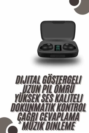 TWS Bluetooth Kulaklık 5.0 Bluetooth Bağlantılı Dokunmatik Kontrol Özelliği