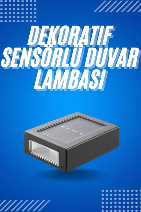 Solar Güneş Enerjili Çift Taraflı Duvar Lambası Çift Taraflı Duvar Lamba Güneş Enerjili - Görsel 2