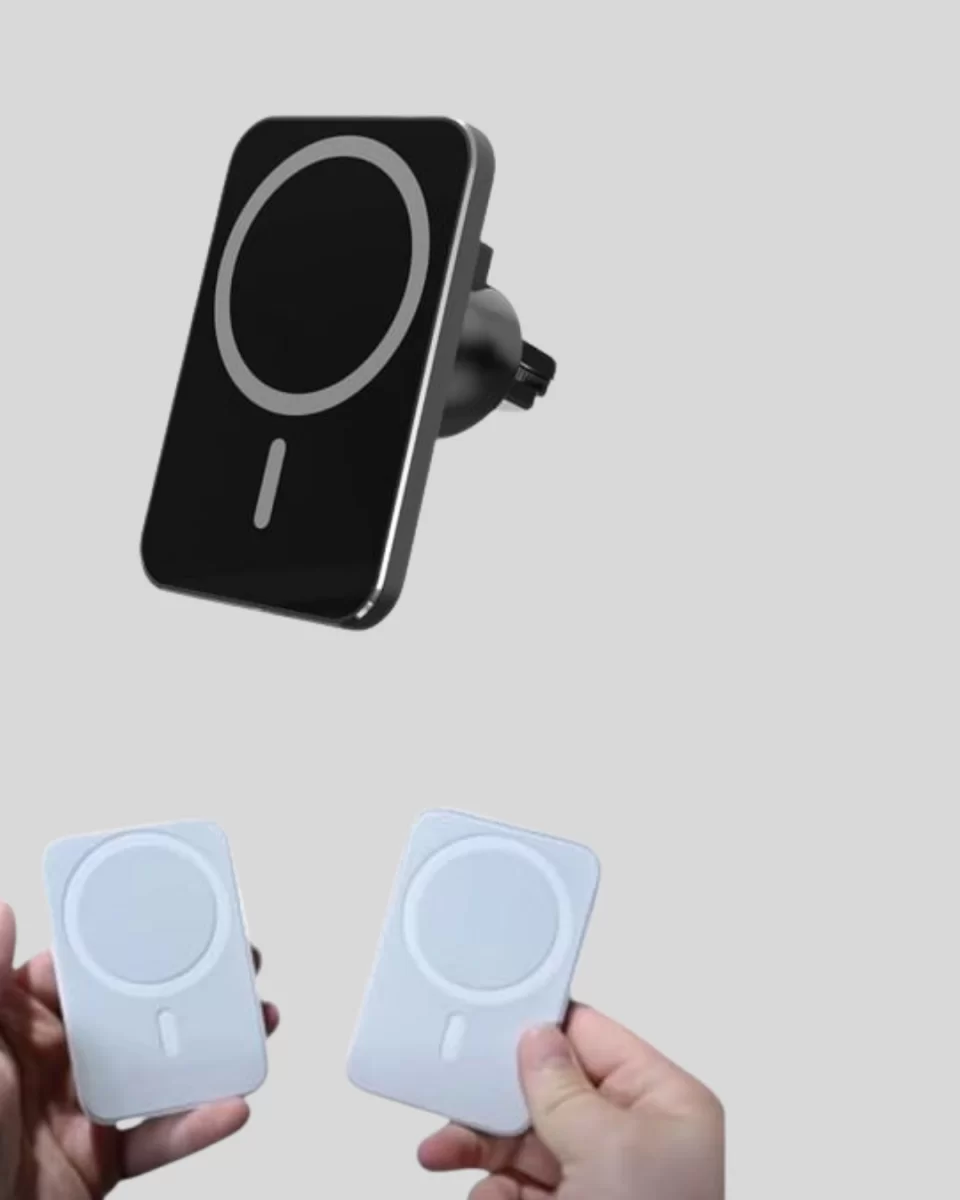 Şık Tasarımlı MagSafe Araç Telefon Tutucu Type-C Girişli - Görsel 5