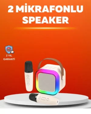 Ses Efektli Mikrofonlu Kablosuz Karaoke Sistemi