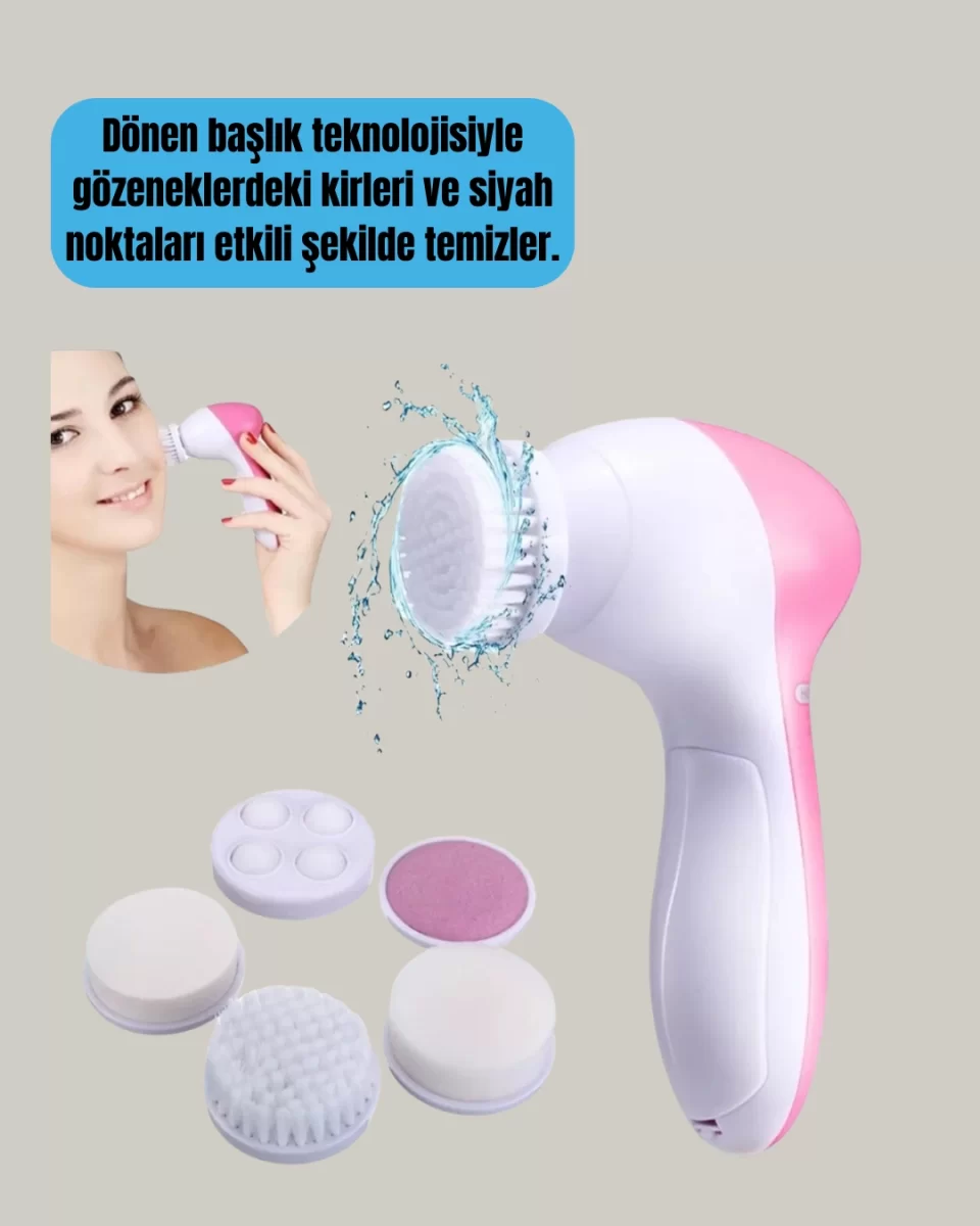 Çok Fonksiyonlu Elektrikli Yüz Bakım Fırçası - Görsel 3