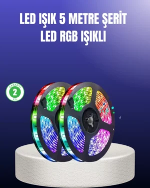 Enerji Tasarruflu RGB Şerit LED 5 Metre