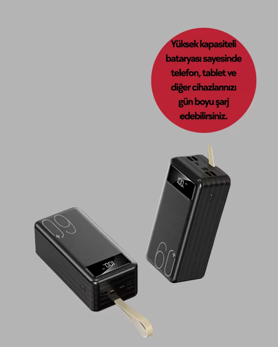 Güvenlik Korumalı Hızlı Şarj Özellikli Powerbank - Görsel 2
