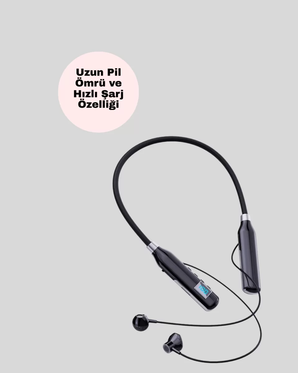Uzun Pil Ömrü ve Hızlı Şarj Özellikli Bluetooth Kulaklık - Görsel 3