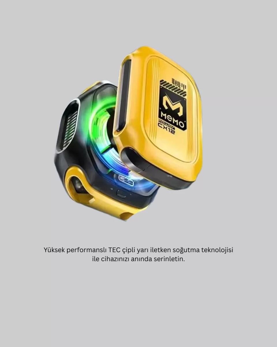 2000mAh Bataryalı Kablosuz Taşınabilir Cihaz Soğutucu - Görsel 2
