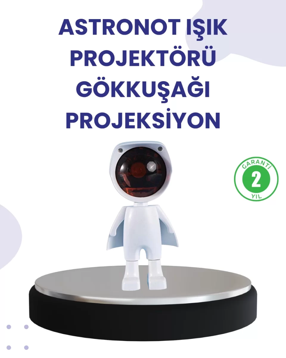 Dekoratif Gün Batımı Işığı – Astronot Figürlü