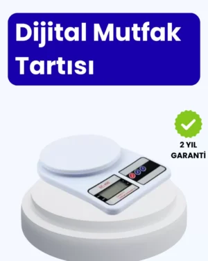 Dijital Mutfak Terazisi 10kg Kapasiteli 1g Hassasiyetli