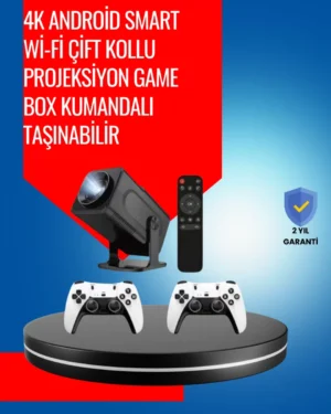 1.5 KG Ağırlığında, 4500 Retro Oyunlu Multimedya Projektör