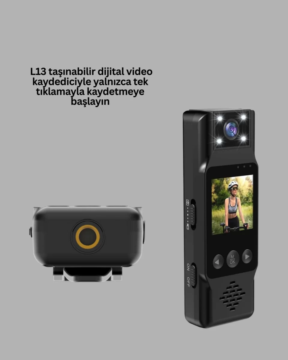 Taşınabilir Full HD Mini Kamera TFT Ekranlı - Görsel 4