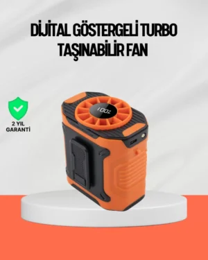 USB Şarjlı Güçlü Hız Ayarlı El ve Bel Fanı