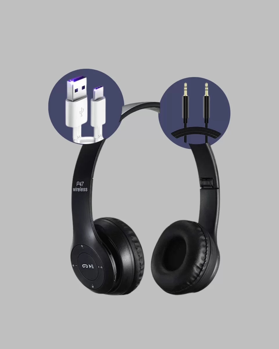 Kablolu & Kablosuz Kullanım Seçeneği Sunan Stereo Bluetooth Kulaklık - Görsel 2