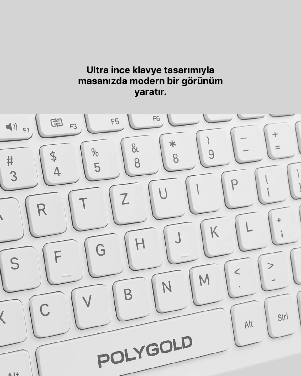 Kablosuz Klavye Mouse Takımı - Ergonomik, Sessiz ve Enerji Tasarruflu - Görsel 2