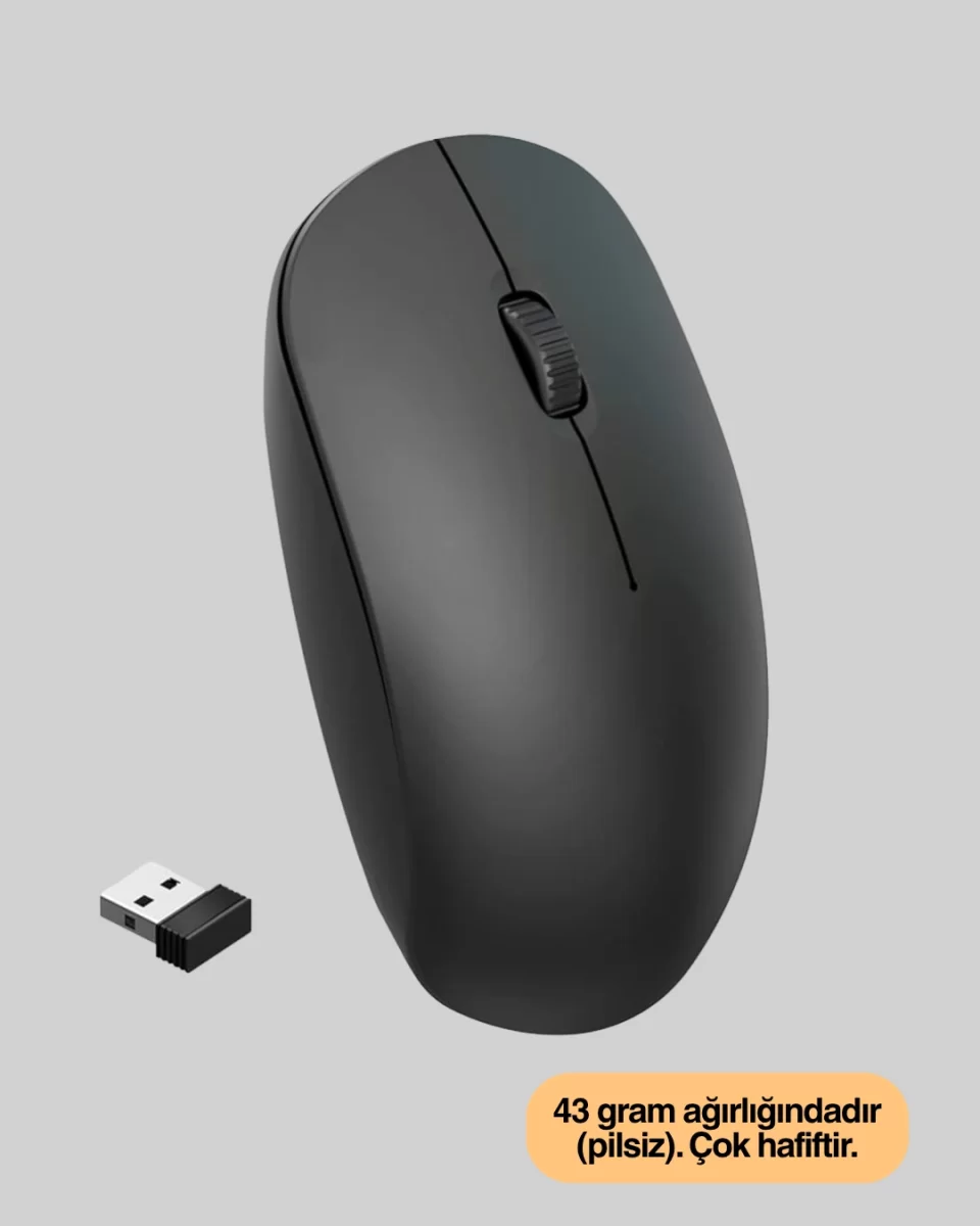 Sessiz ve Ergonomik Mouse – USB Bağlantılı ve DPI Ayarlı - Görsel 5