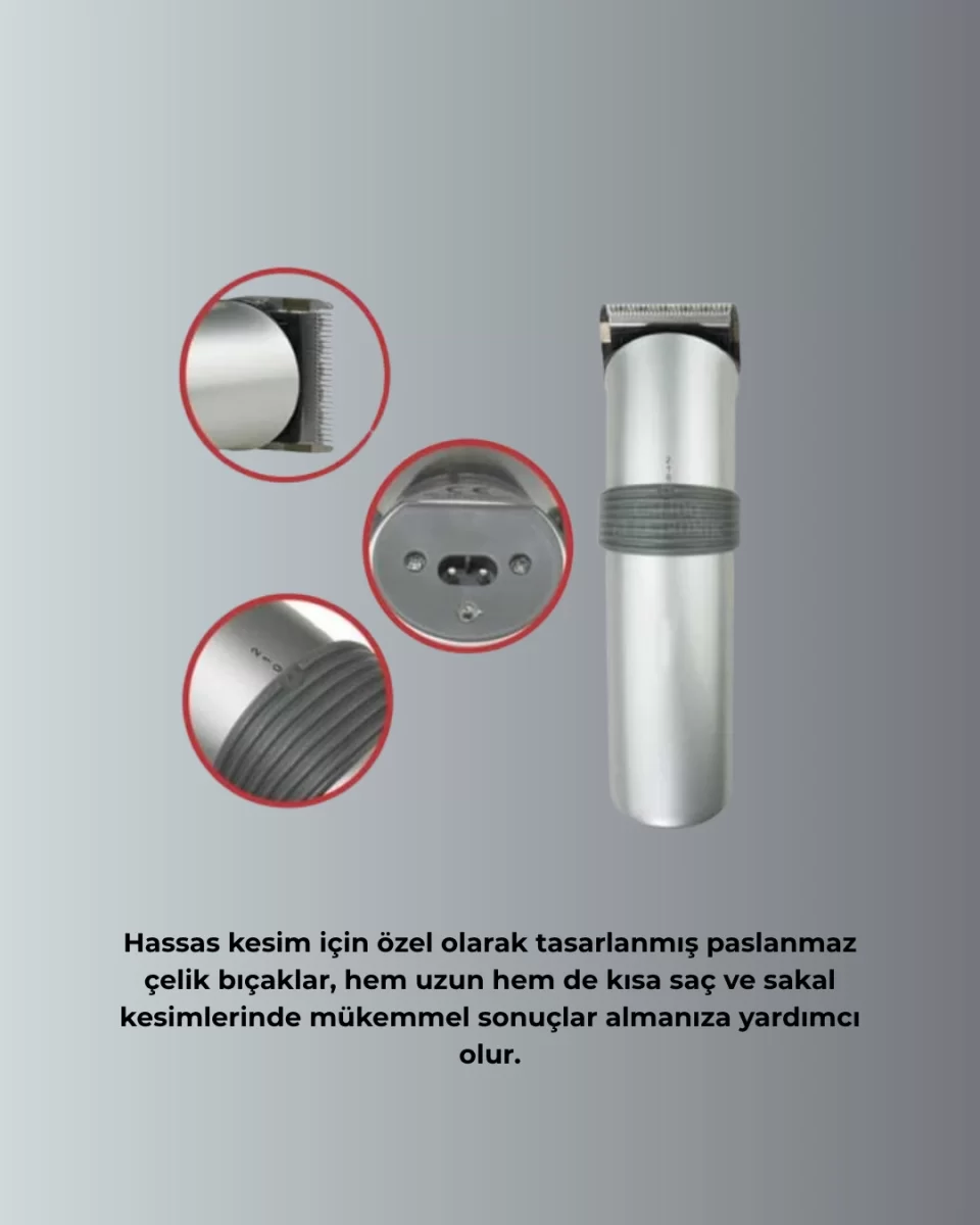 Şarjlı ve Kablosuz Tıraş Makinesi – Her Yerde Rahat Kullanım - Görsel 3