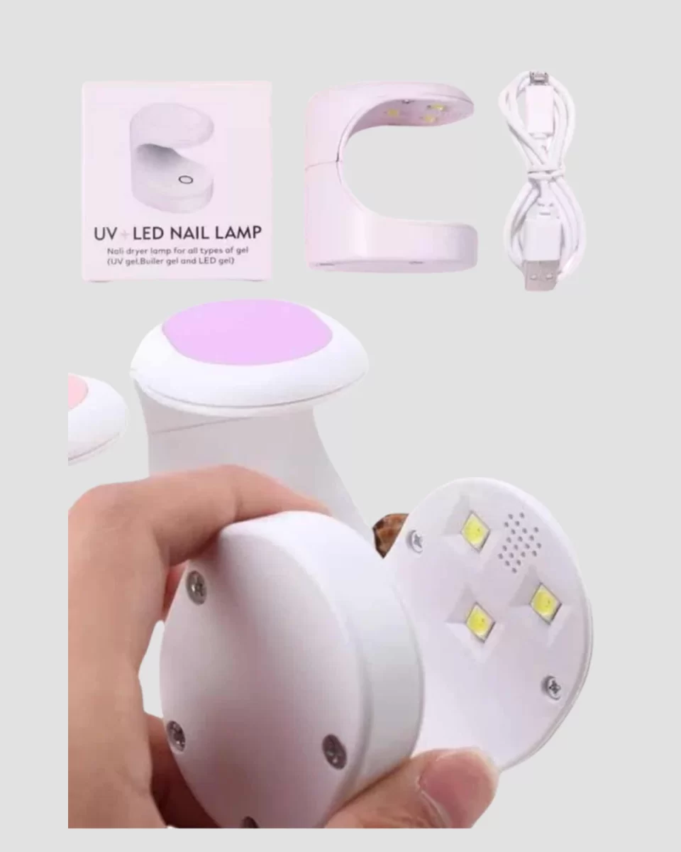 Mini Tırnak Kurutucu – Hızlı Kurutma İçin UVLED Işık Teknolojisi - Görsel 2