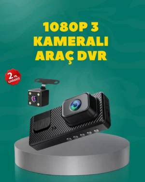 Full HD 1080P Araç Kamerası | Gece Görüşlü, Döngü Kayıt ve Geri Görüş