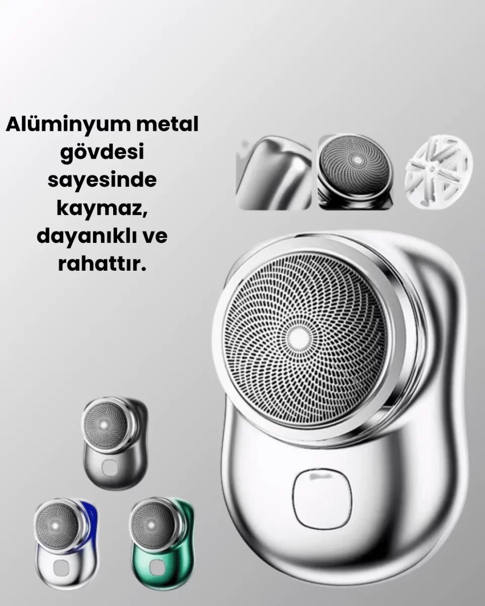 Mikro titreşim motorlu, düşük sesli, USB girişli tıraş makinesi - Görsel 4
