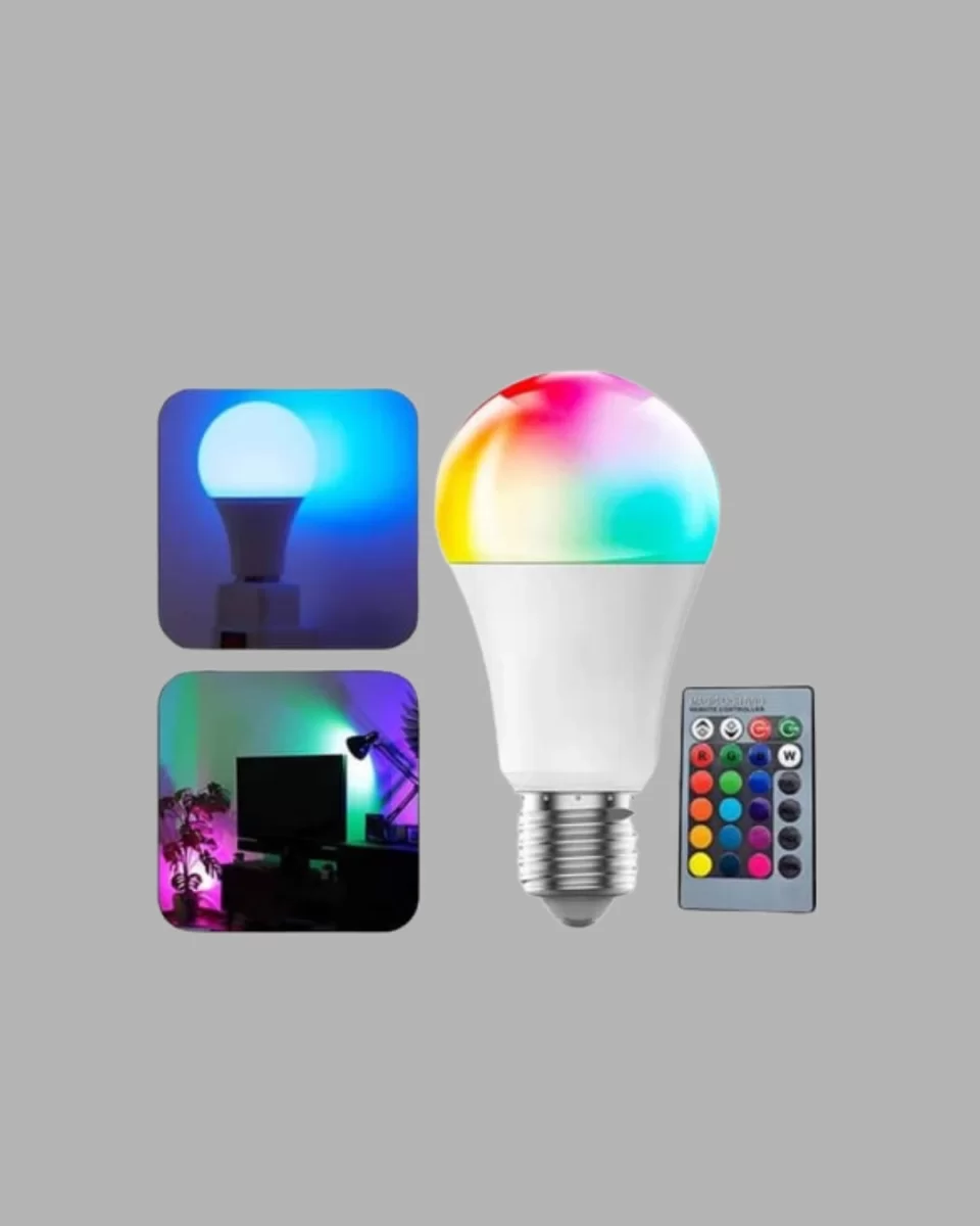 RGB Uzaktan Kumandalı LED Ampul 16 Renk Dekoratif Aydınlatma - Görsel 3