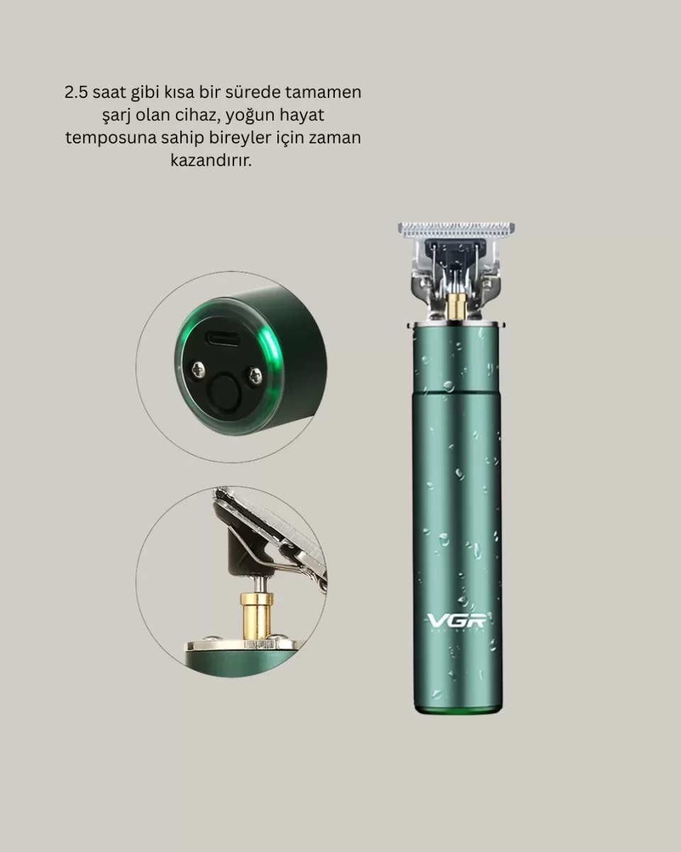 Ergonomik Tasarımlı Dayanıklı Metal Gövdeli Saç Kesme Makinesi - Görsel 2