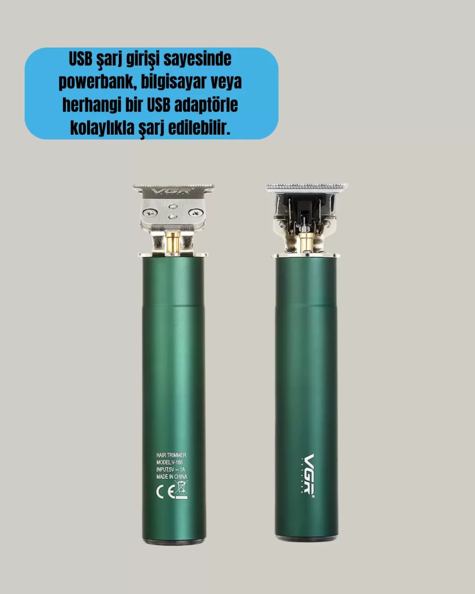 Ergonomik Tasarımlı Dayanıklı Metal Gövdeli Saç Kesme Makinesi - Görsel 4