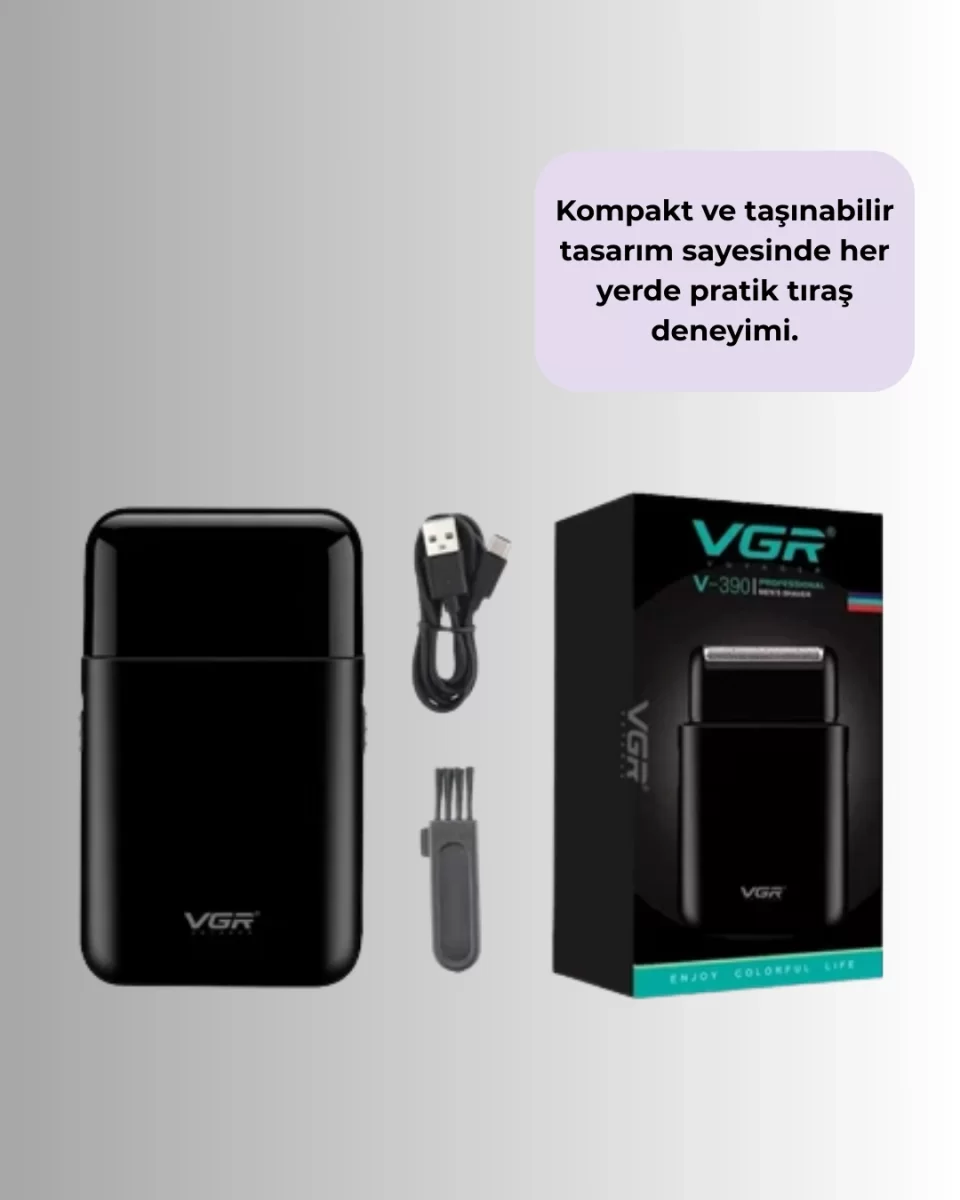Ultra İnce Elektrikli Tıraş Makinesi | USB Şarjlı ve Su Geçirmez - Görsel 2