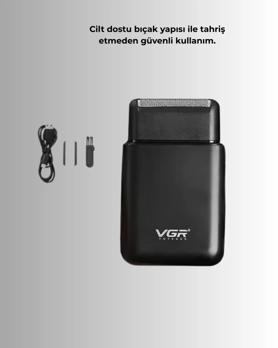Ultra İnce Elektrikli Tıraş Makinesi | USB Şarjlı ve Su Geçirmez - Görsel 4
