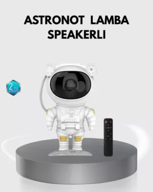 Astronot Şekilli Galaxy Projeksiyon Lambası Nebula Efektli Dekoratif Lamba