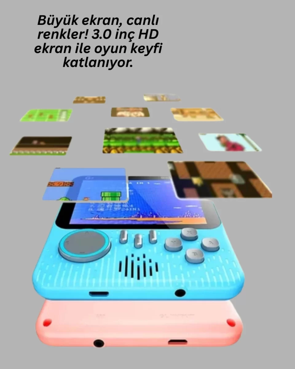 TV Bağlantılı Çift Oyunculu Şarjlı Retro Gamepad Seti - Görsel 3