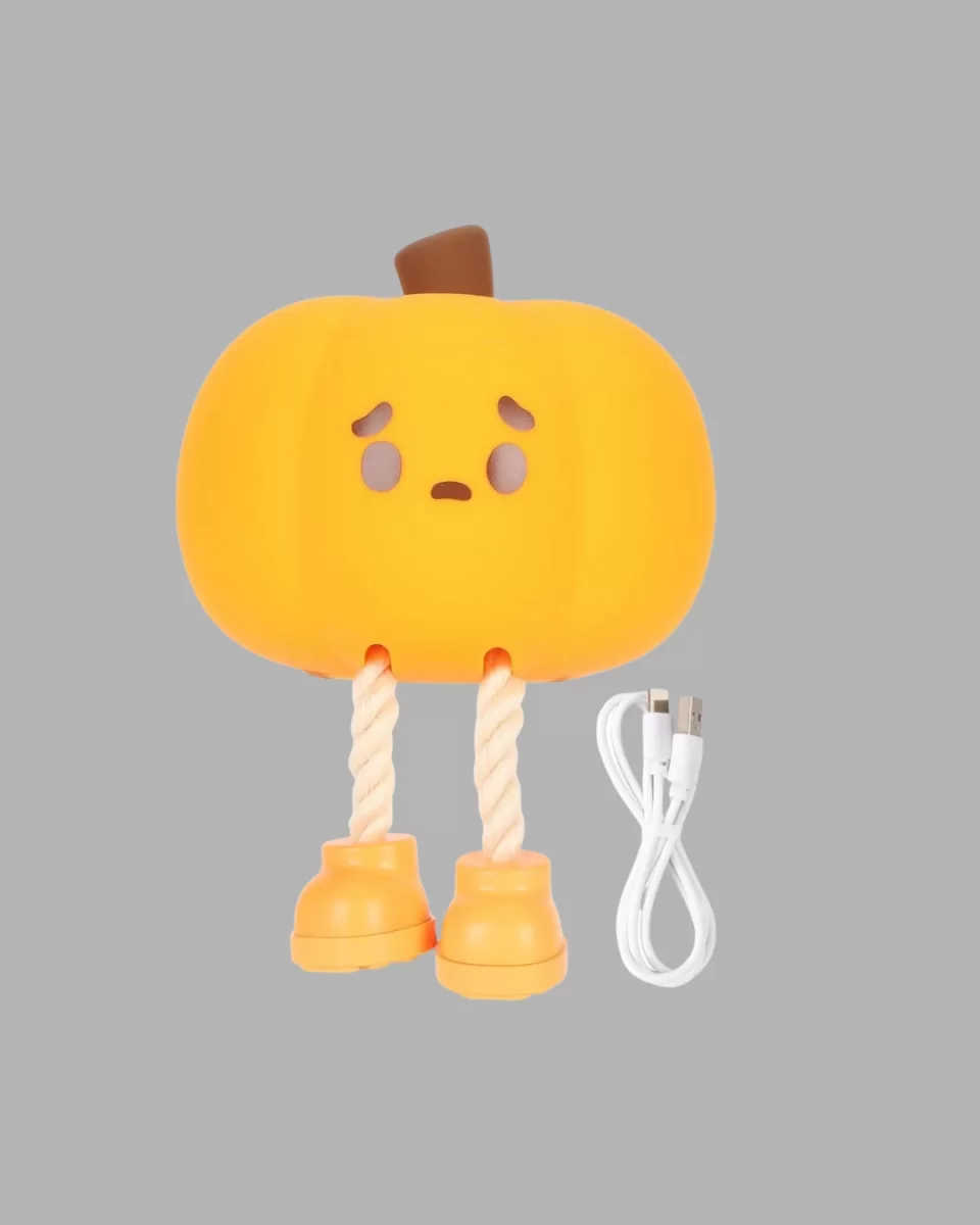 Şarjlı Pumpkin LED Masa Lambası Zamanlayıcılı Dokunmatik - Görsel 2