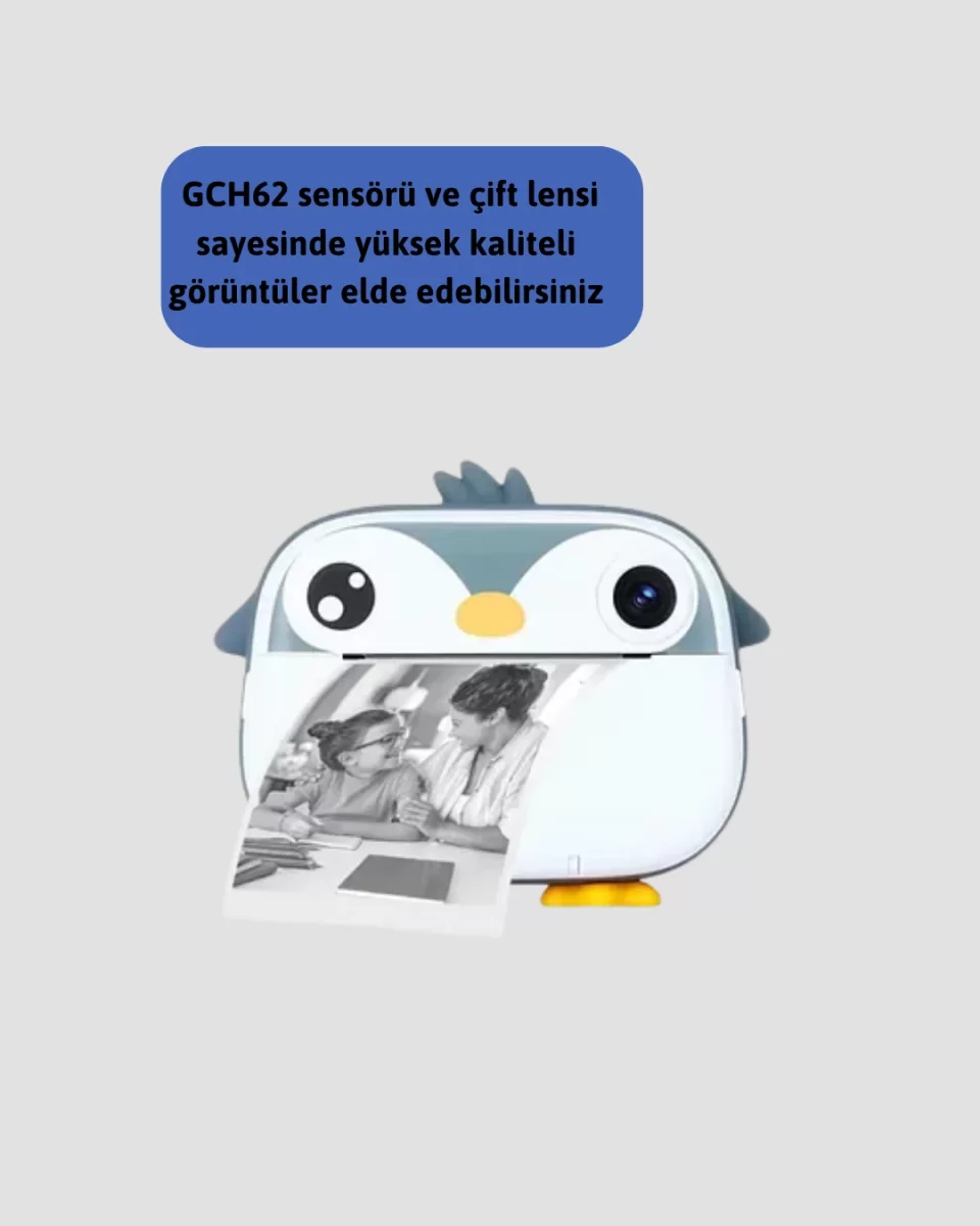 64GB TF Kart Destekli Çoklu Dil Seçeneği Sunan Anında Baskı Kamera - Görsel 2
