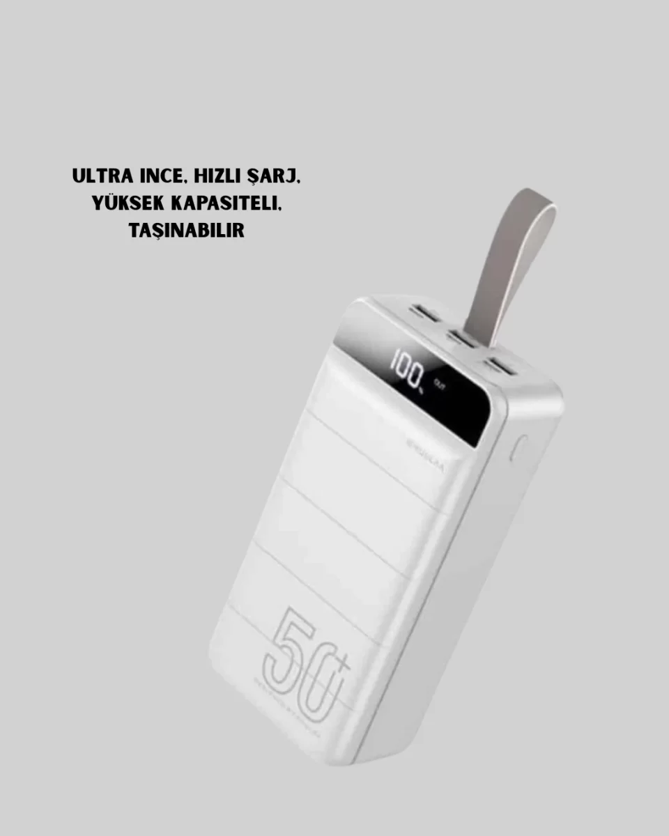 50000mAh LED Göstergeli Taşınabilir Şarj Cihazı - Görsel 3