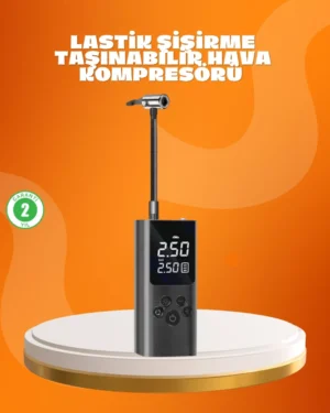 Çoklu Valf Adaptörlü Dijital Hava Pompası