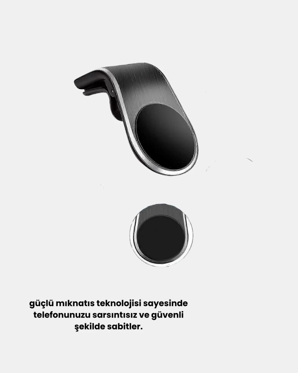 360° Dönebilen Manyetik Araç Telefon Tutucu Sarsıntısız ve Şık Tasarımlı - Görsel 5