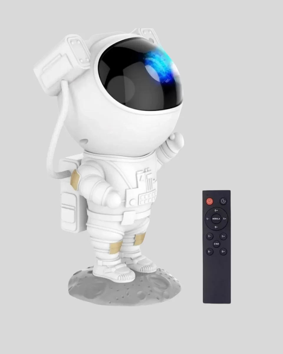 Bluetooth Müzikli Astronot Projeksiyon Lambası Yıldız ve Ay Efektli - Görsel 3