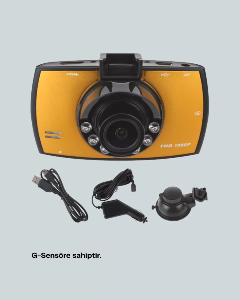 HD Araç Kamerası 2.7 İnç Ekran G Sensor Destekli - Görsel 3