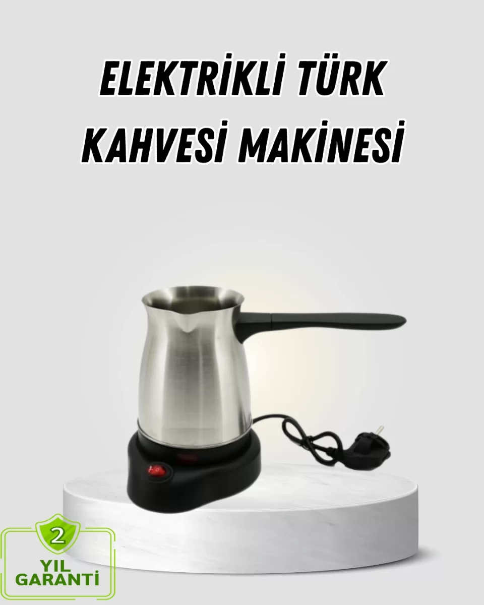800W Paslanmaz Elektrikli Cezve Gizli Rezistans ve Ergonomik Kulp