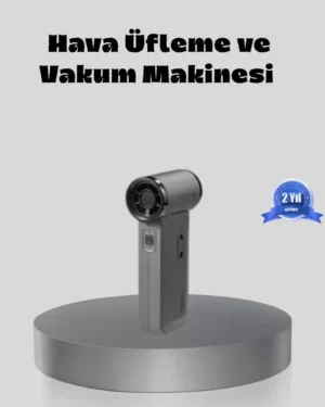 Şarjlı 130000 RPM Hava Üflemeli ve Vakumlu Araç Ev Temizlik Makinesi