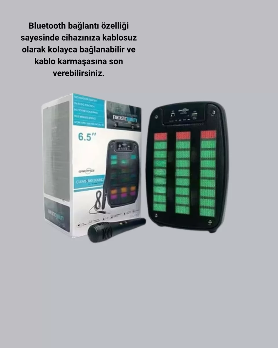 Bluetooth Hoparlör – Kablosuz Bağlantı, 2 Saat Müzik Süresi - Görsel 4