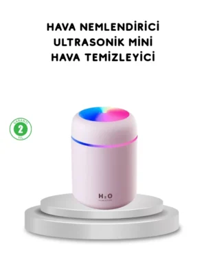 USB Bağlantılı LED Işıklı Hava Nemlendirici – Sessiz ve Kullanıcı Dostu Tasarım