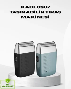 Kablosuz Şarjlı Sakal Tıraş Makinesi – Kuru Kullanım, Uzun Pil Ömrü