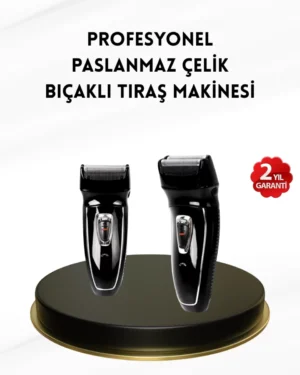 Uzun Pil Ömürlü Şarjlı Tıraş Makinesi – Hızlı Şarj, Ergonomik Tasarım, Çok Yönlü Kullanım