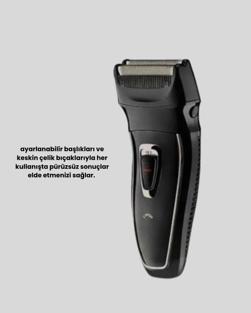 Unisex Şarjlı Saç ve Sakal Kesme Makinesi – Sessiz Motor, 1–12 mm Ayarlanabilir Başlık - Görsel 5