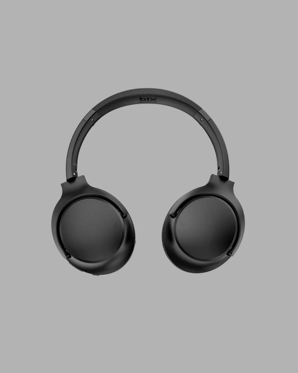 Siyah Kablosuz Bluetooth Kulaklık 300 mAh Hızlı Şarj Katlanabilir Pedli - Görsel 2