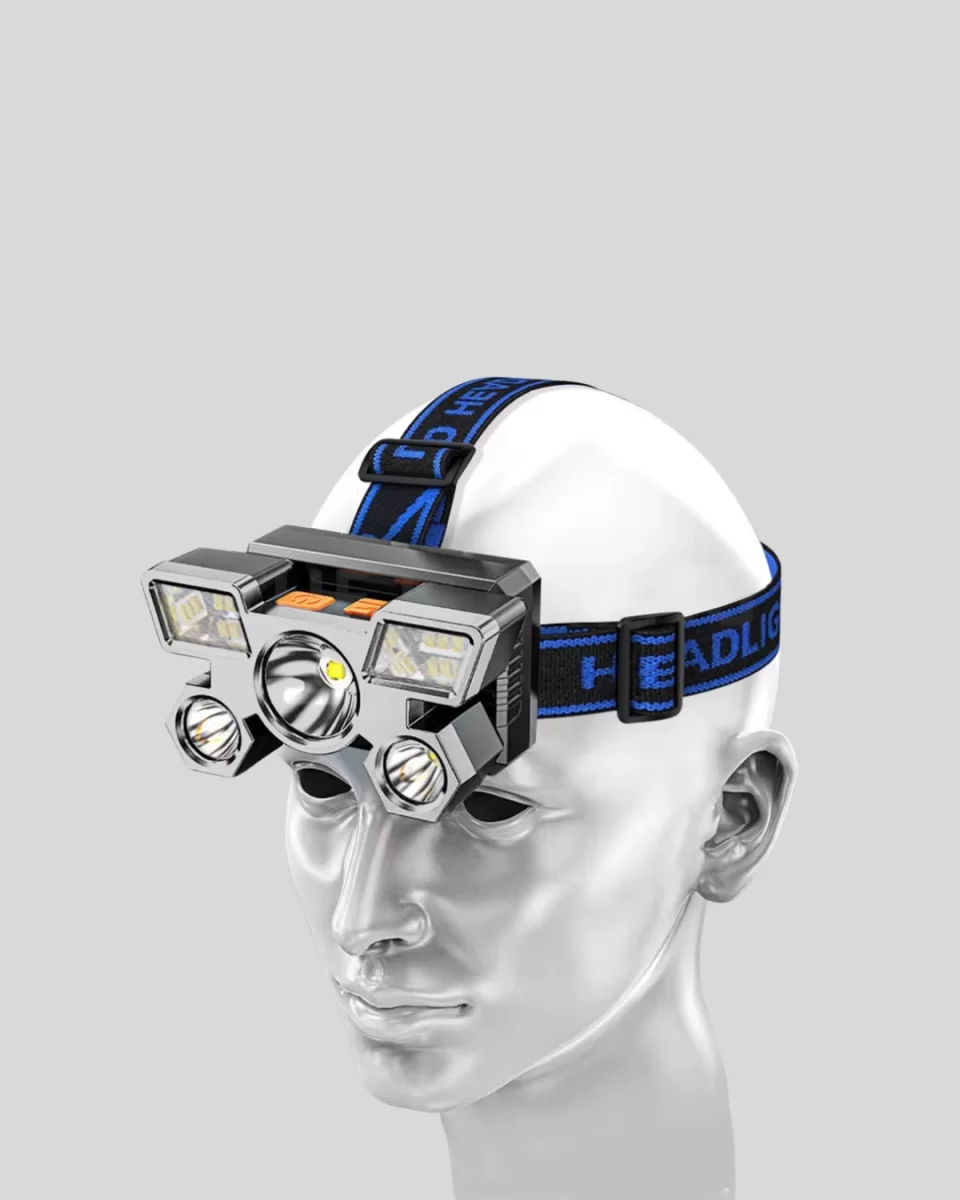 Outdoor ve Gece Balıkçılığı İçin LED Kafa Lambası – USB Şarjlı, 60° Ayarlanabilir Far - Görsel 4