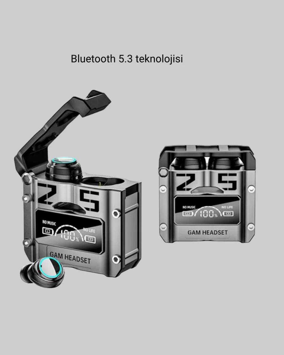 Kablosuz Bluetooth 5.3 Kulaklık – Aktif Gürültü Engelleme ve Gecikmesiz Oyun Modu - Görsel 4