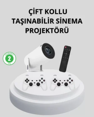 Wi-Fi 6 ve Bluetooth 5.0 Destekli 4K Akıllı Projeksiyon Cihazı