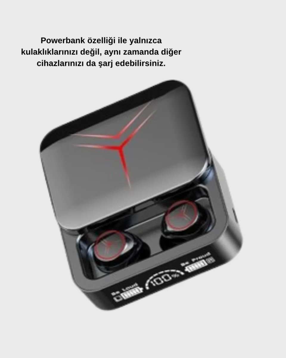 Powerbank Özellikli Bluetooth Kablosuz Kulaklık – Dokunmatik Kontrol, Uzun Pil Ömrü, Ergonomik Tasarım - Görsel 5