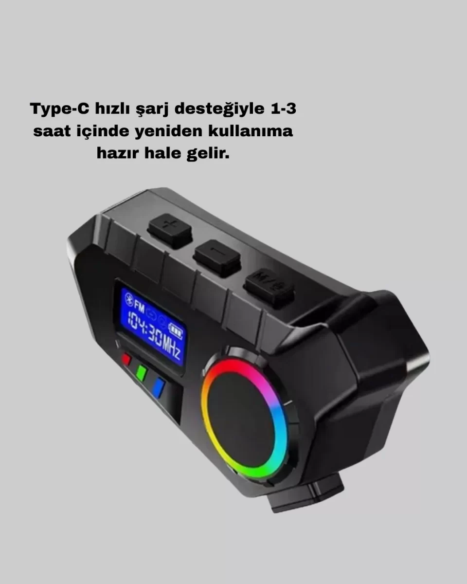BLUETOOTH 5.4 KABLOSUZ İNTERKOM+ MOTOR DİSK KİLİDİ - Görsel 2